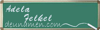 Adela Felkel Visitenkarte